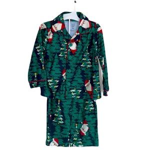 NWT Carter’s fleece-like two piece Santa pj set 18 mo. Cozy and hard to find 🎅